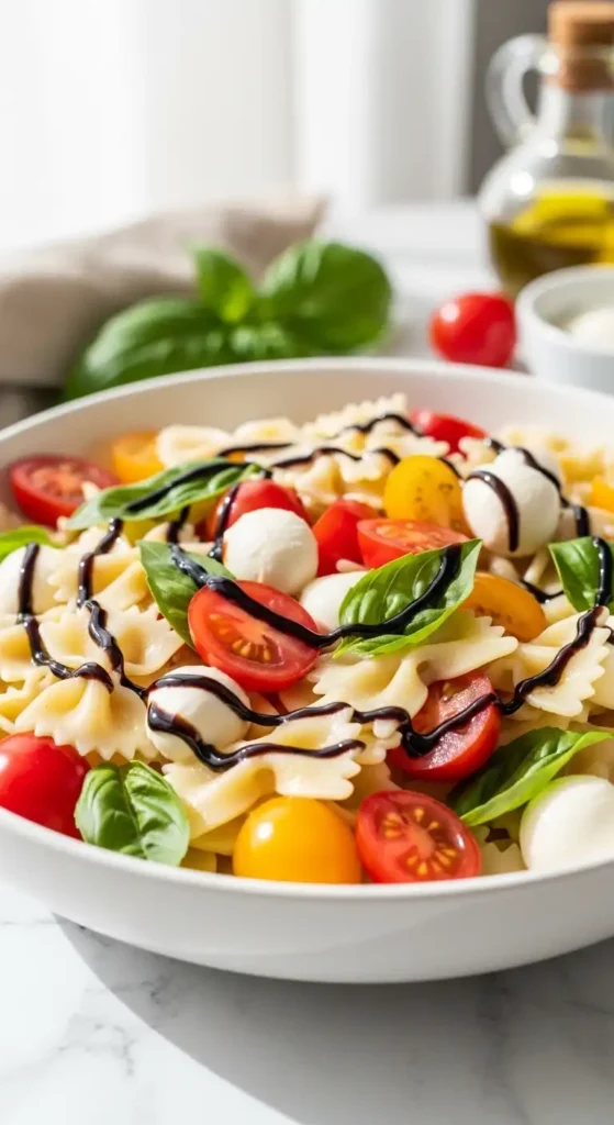 15 Best Summer Pasta Salad Recipes for Your Next Gathering 6 Creamy ranch pasta salad with bacon, cheddar cheese, and fresh vegetables