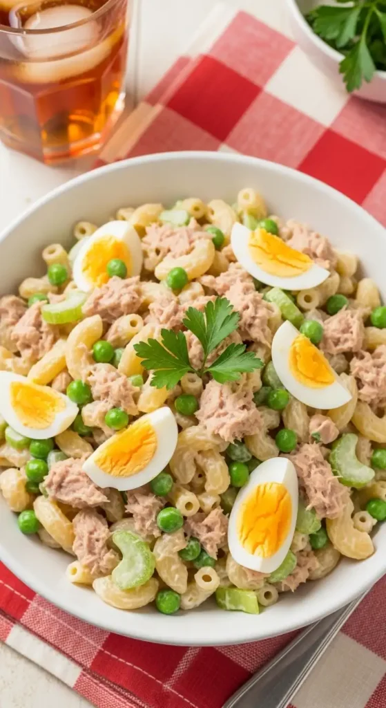 15 Best Summer Pasta Salad Recipes for Your Next Gathering 15 Protein-packed tuna pasta salad with peas, celery, and creamy dressing