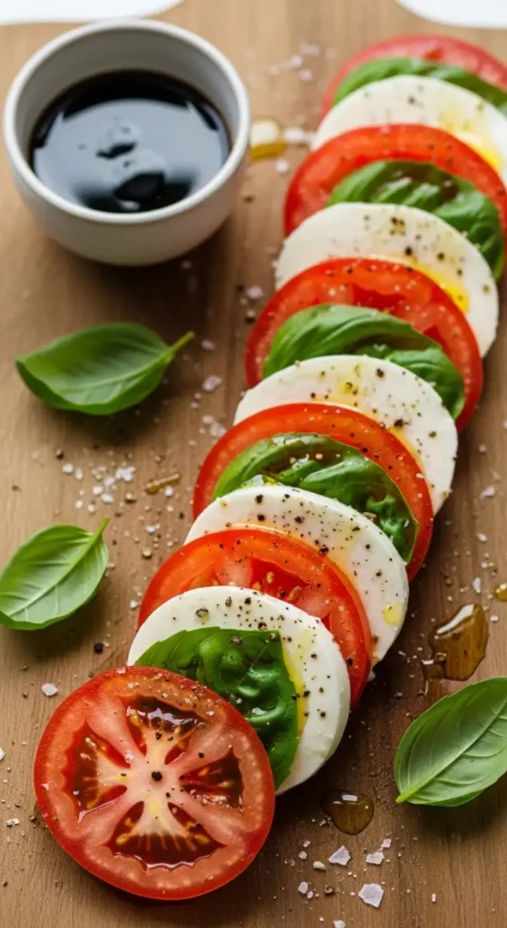 15 Best Summer Salad Recipes with Fresh Vegetables 3 Fresh caprese salad with tomatoes, mozzarella, and basil