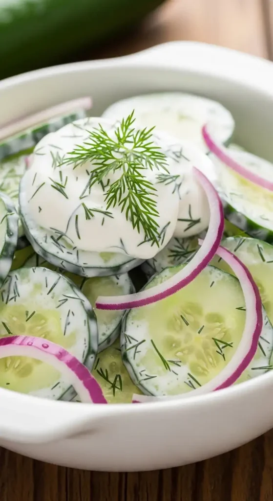 18 Cucumber Salad Recipes (Fresh & Easy!) 1 classic creamy cucumber salad recipe
