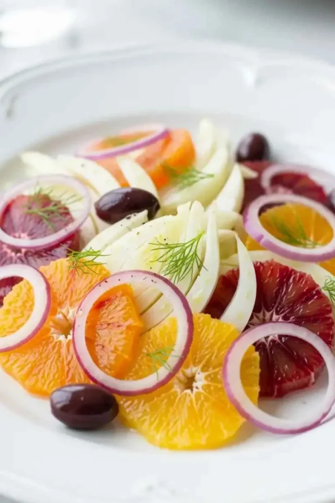15 Best Summer Salad Recipes with Fresh Vegetables 14 Fennel and orange summer salad with Italian-inspired presentation
