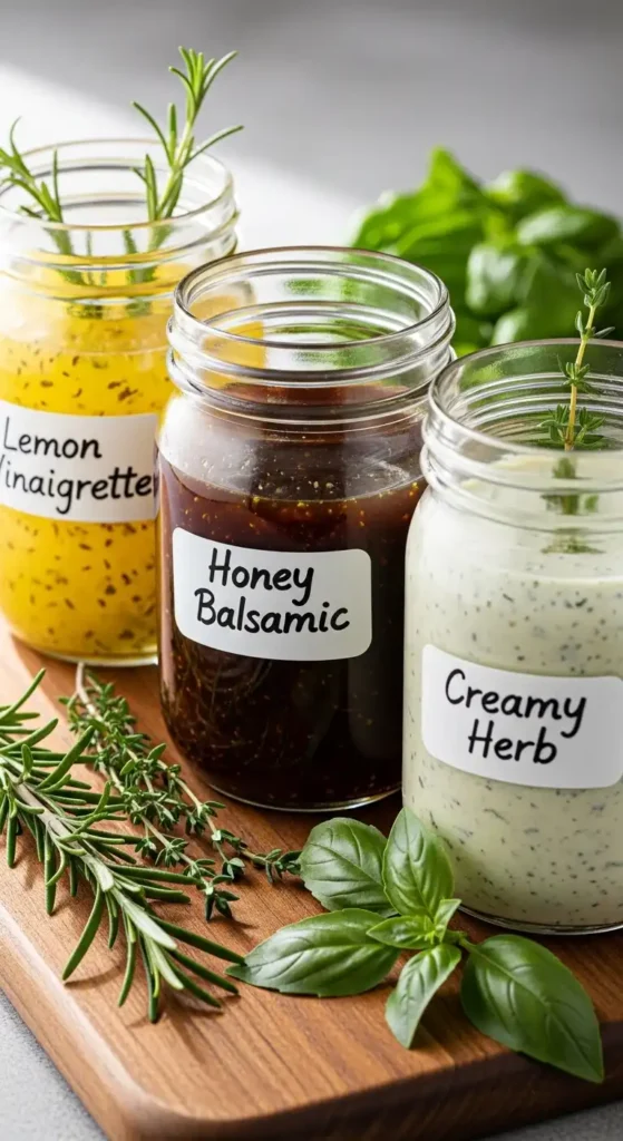 15 Best Summer Salad Recipes with Fresh Vegetables 16 Homemade summer salad dressings in glass jars