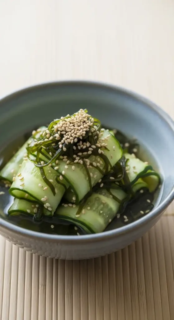 18 Cucumber Salad Recipes (Fresh & Easy!) 10 Traditional Japanese cucumber salad with wakame seaweed and rice vinegar dressing