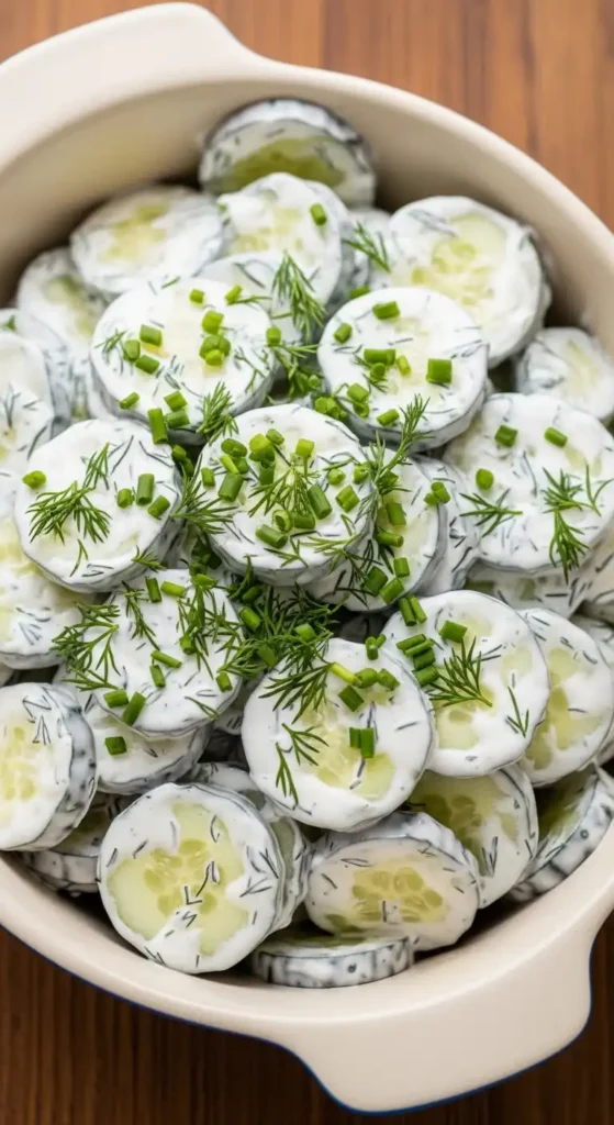 18 Cucumber Salad Recipes (Fresh & Easy!) 15 Traditional sour cream cucumber salad with fresh dill and chives