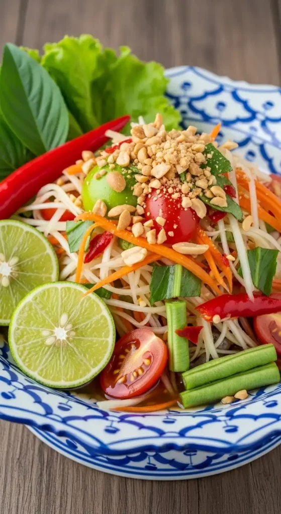 15 Best Summer Salad Recipes with Fresh Vegetables 11 Thai-inspired green papaya salad with peanuts and lime