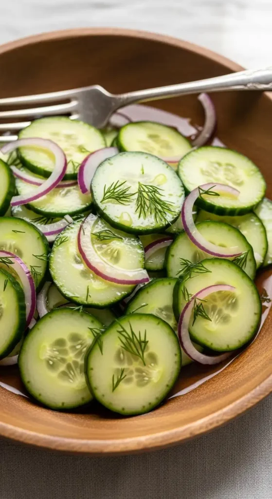 18 Cucumber Salad Recipes (Fresh & Easy!) 7 Simple vinegar cucumber salad with onions in sweet-tangy marinade