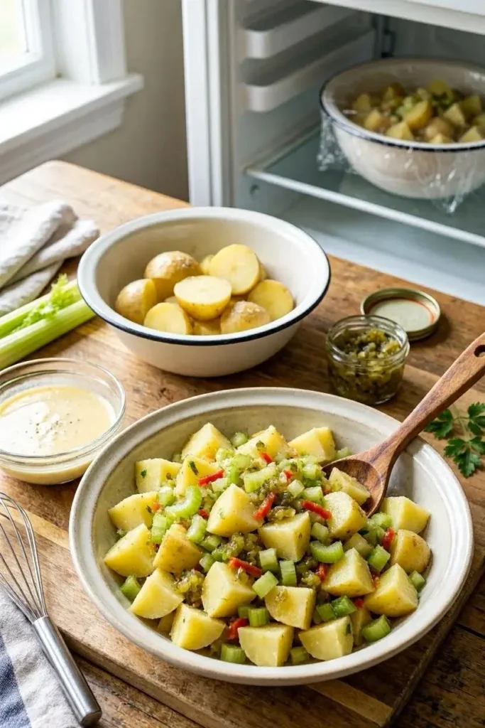 15 Potato Salad Recipe Ideas to Fill Your Summer Salad Bowl 5 Classic old-fashioned southern potato salad recipe with yellow mustard and sweet relish