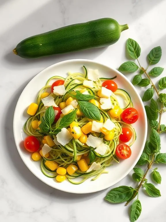 10 Fresh Spring Salad Recipes You'll Love 9 Shaved zucchini and corn salad — easy spring salad ideas with seasonal vegetables
