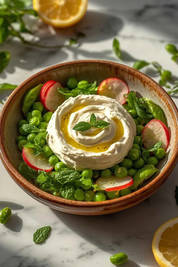 The Best Whipped Ricotta Recipe (Spring Pea & Mint Salad in 15 Minutes!) 1 Whipped Ricotta Recipe — Spring Pea and Mint Salad