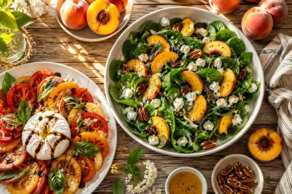 10 Best Fresh Peach Salad Recipes for Summer 1 best fresh peach salad recipes summer spread