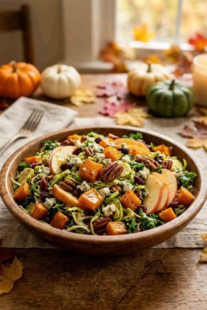 25 Best Chopped Salad Recipes (Easy, Fresh & Crowd-Pleasing) 25 Fall harvest chopped salad with apples, butternut squash, Brussels sprouts and maple Dijon dressing.
