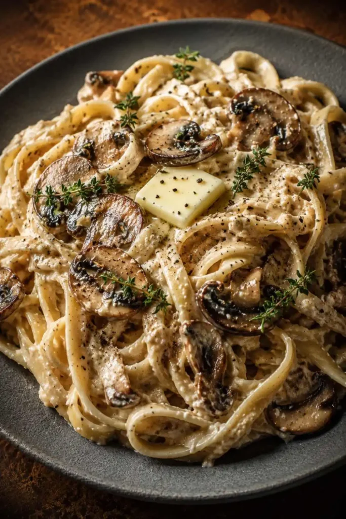 5 Quick and Creamy Ricotta Pasta Recipes You’ll Love (Easy Italian Recipes) 5 Fettuccine with mushroom ricotta sauce - cozy Italian pasta recipe