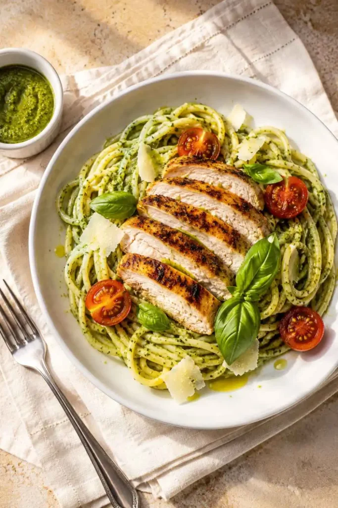 Creamy Pesto Sauce Recipe (Easy Restaurant-Style at Home) 5 Creamy pesto sauce served over chicken pasta - one of the best pesto cream sauce pasta dinner recipes